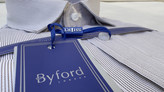 پیراهن مردانه بایفورد لندن مدل راهراه رنگ سفید